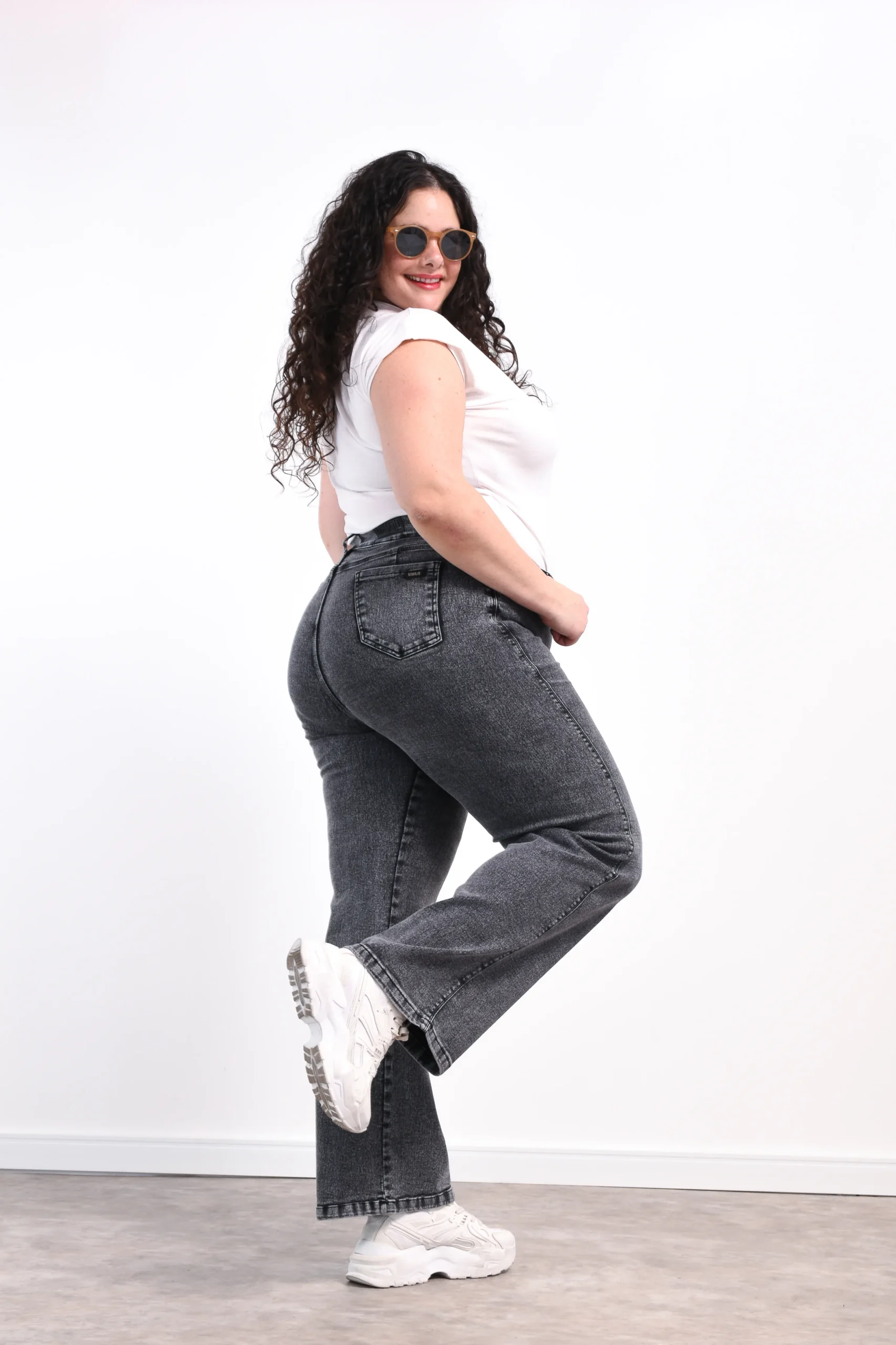 ART. GREY | WIDE LEG GRIS NEVADO ELASTIZADO - Imagen 8