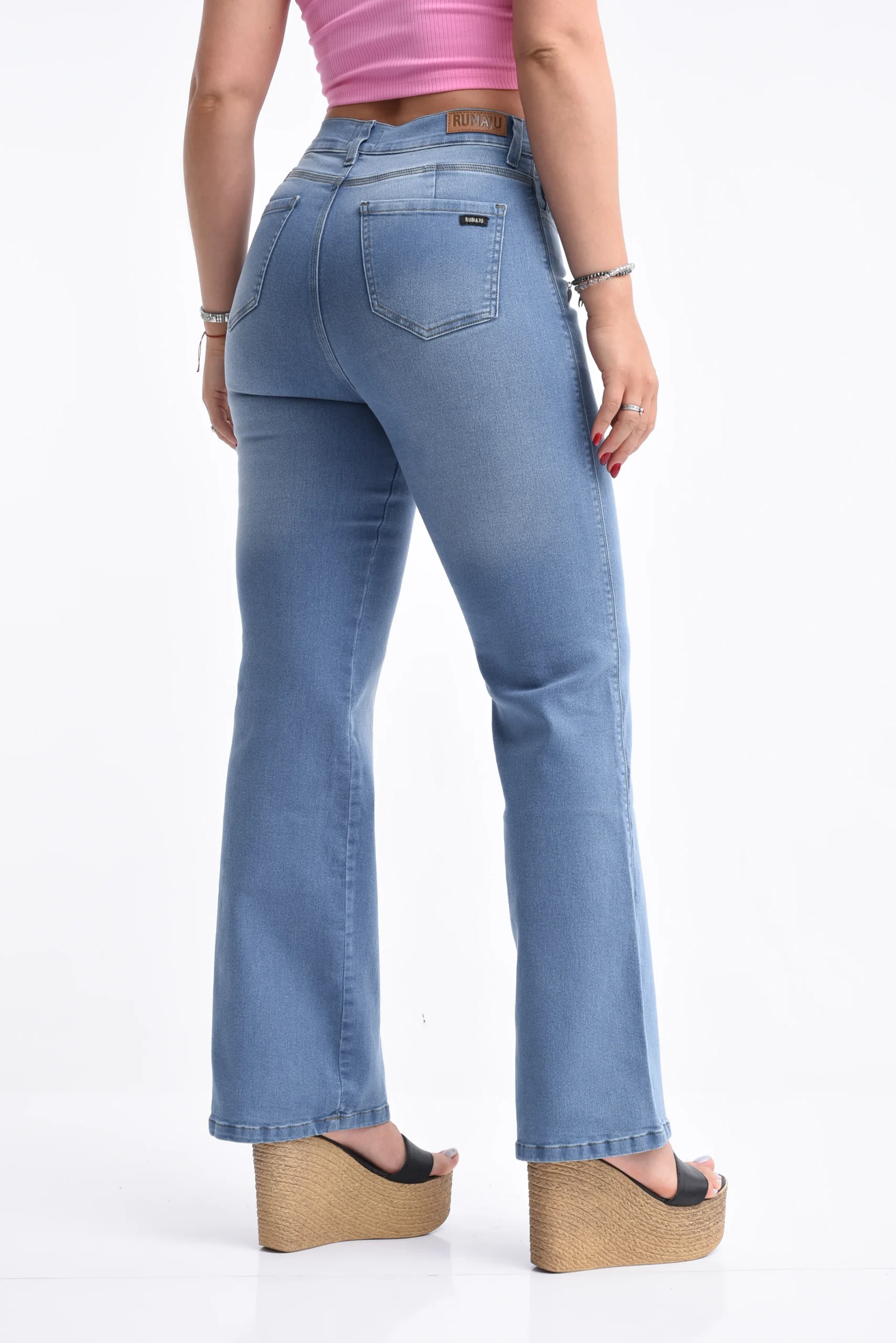 ART. CIELO | WIDE LEG CELESTE ELASTIZADO - Imagen 4