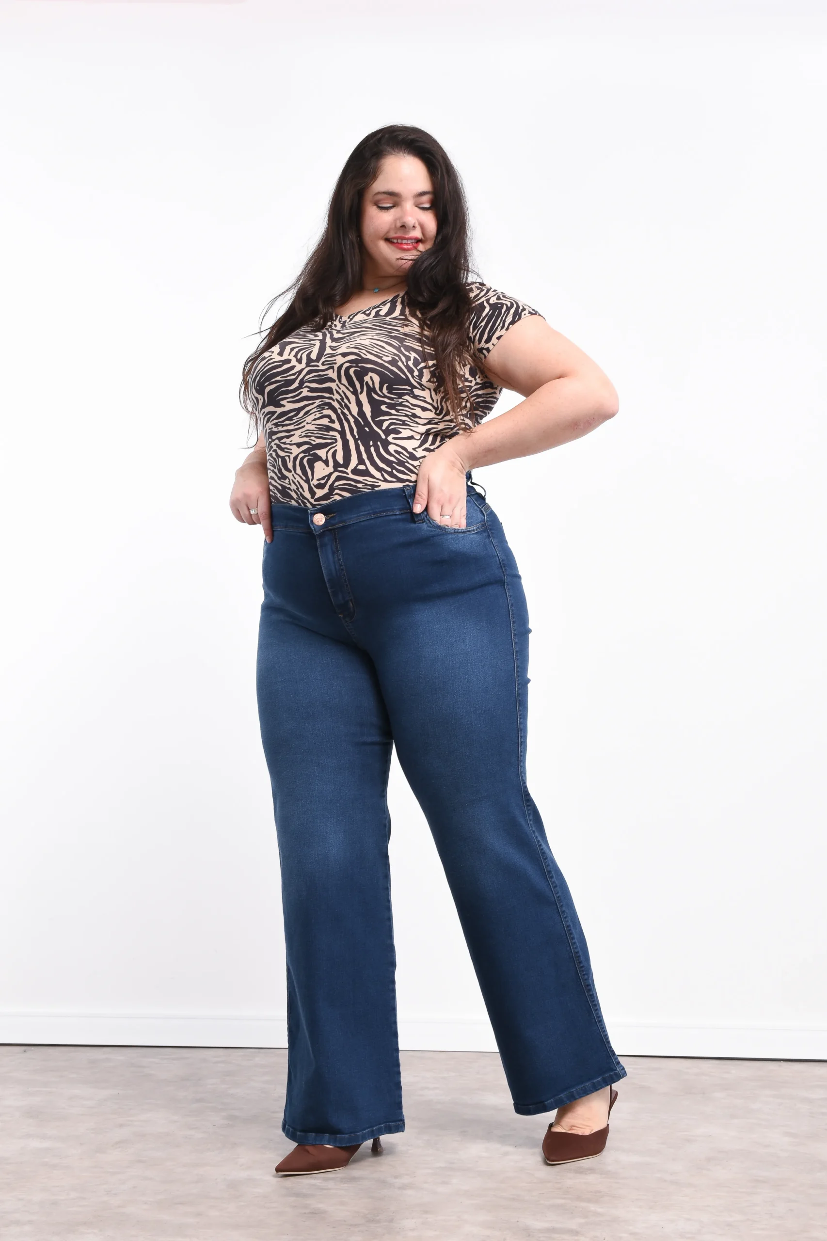 ART. ALEXA | WIDE LEG AZUL LOCALIZADO ELASTIZADO - Imagen 7