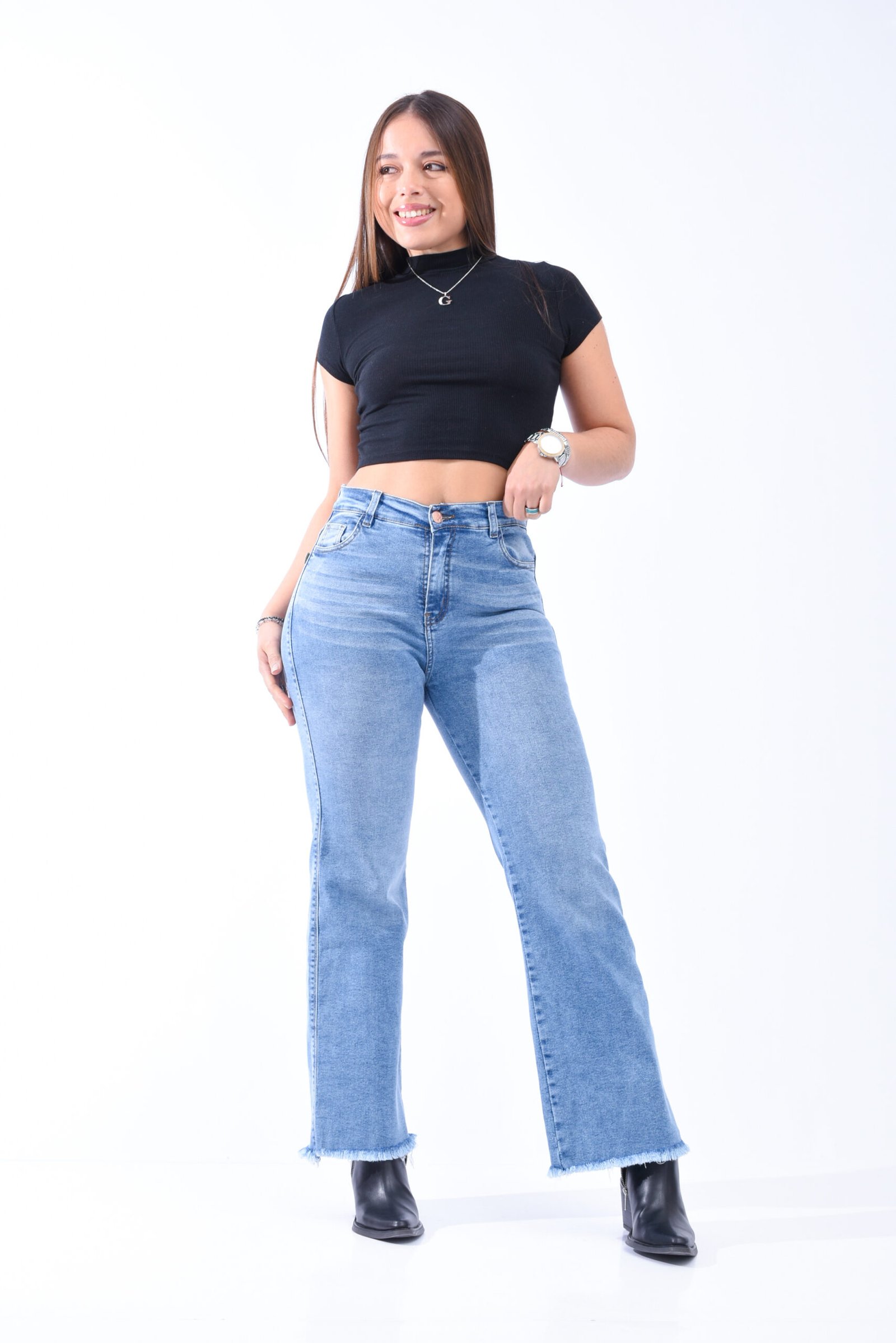 ART. HANNAH | WIDE LEG DESFLECADO ELASTIZADO