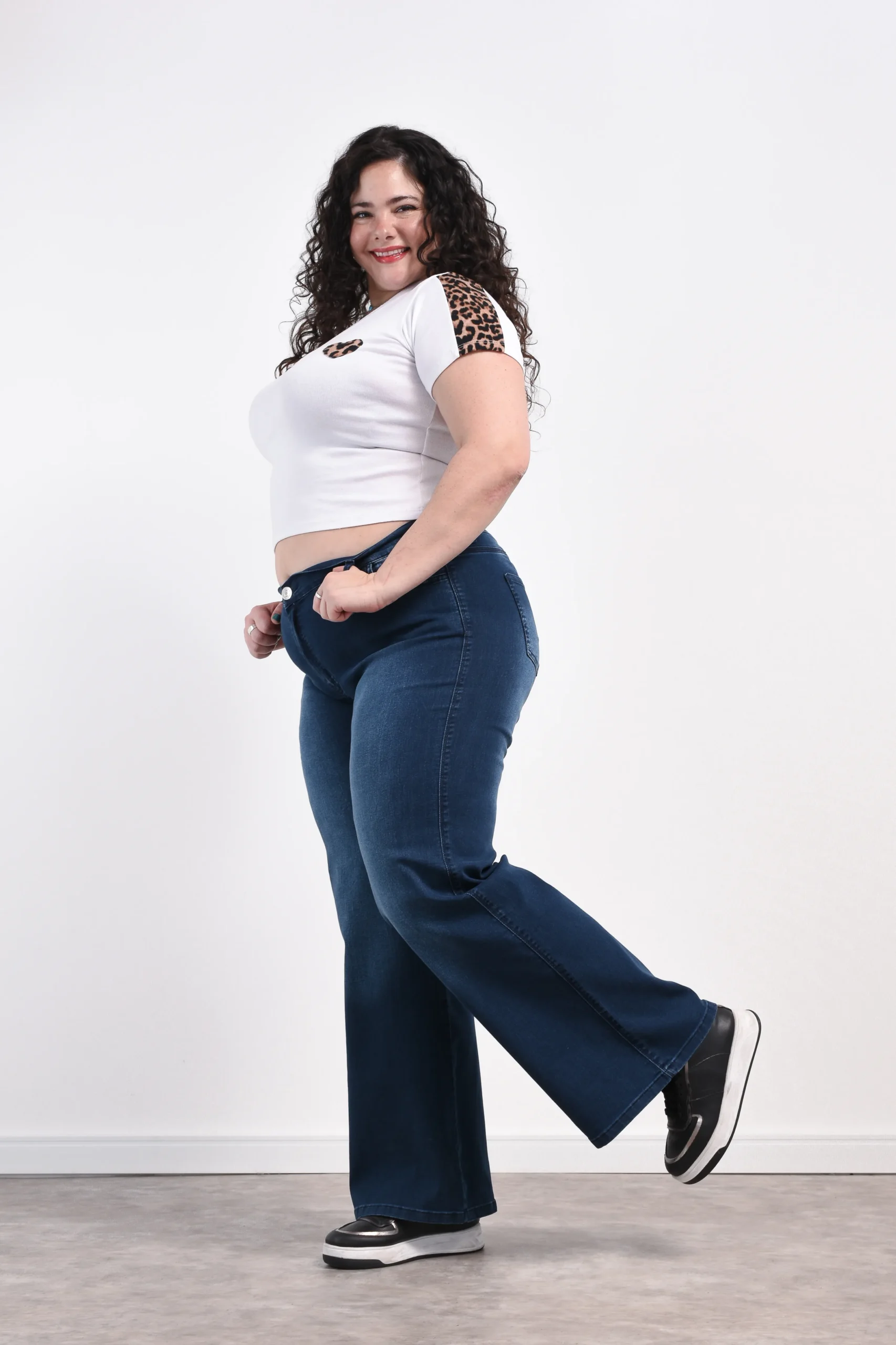 ART. BLUE | WIDE LEG AZUL NOCHE ELASTIZADO - Imagen 8