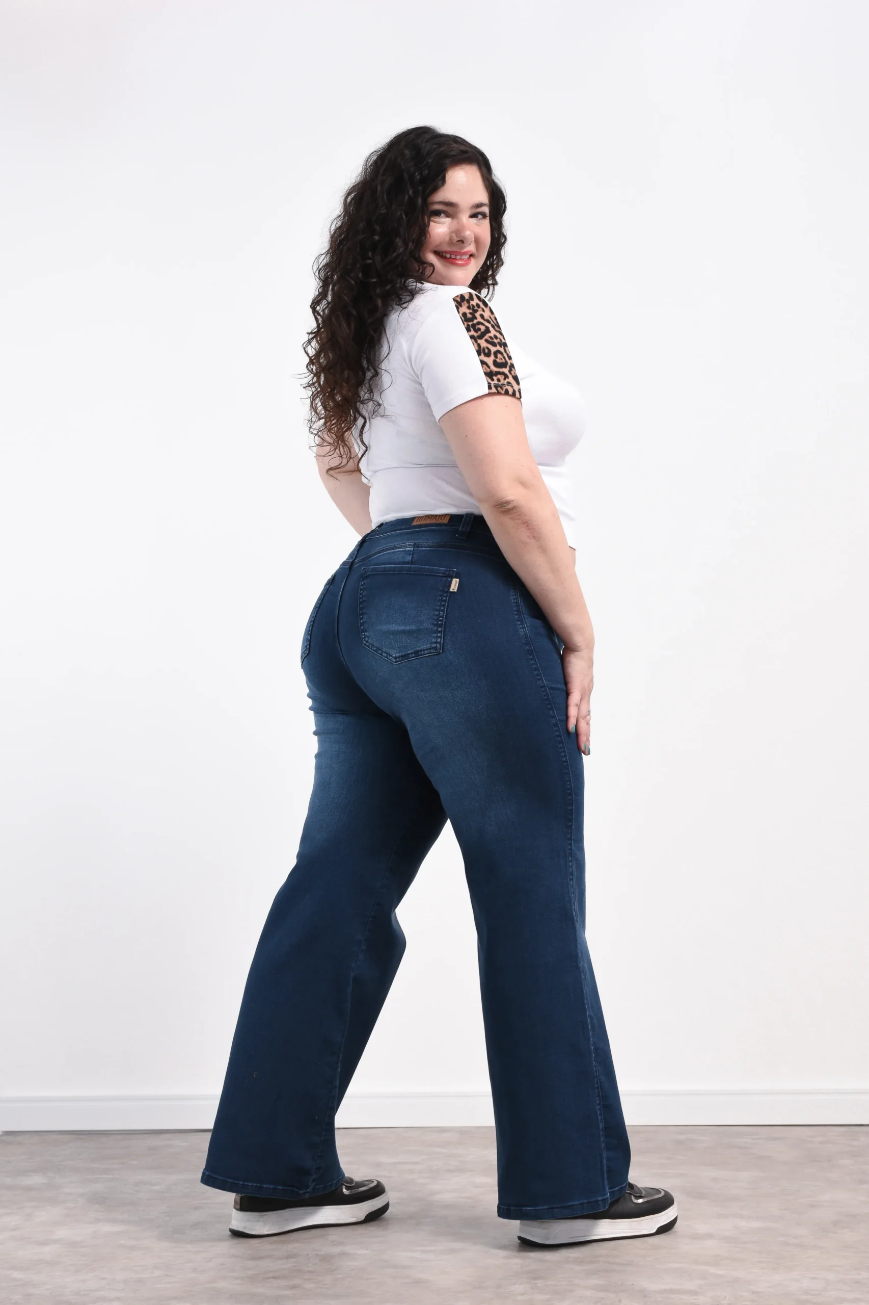 ART. BLUE | WIDE LEG AZUL NOCHE ELASTIZADO - Imagen 9