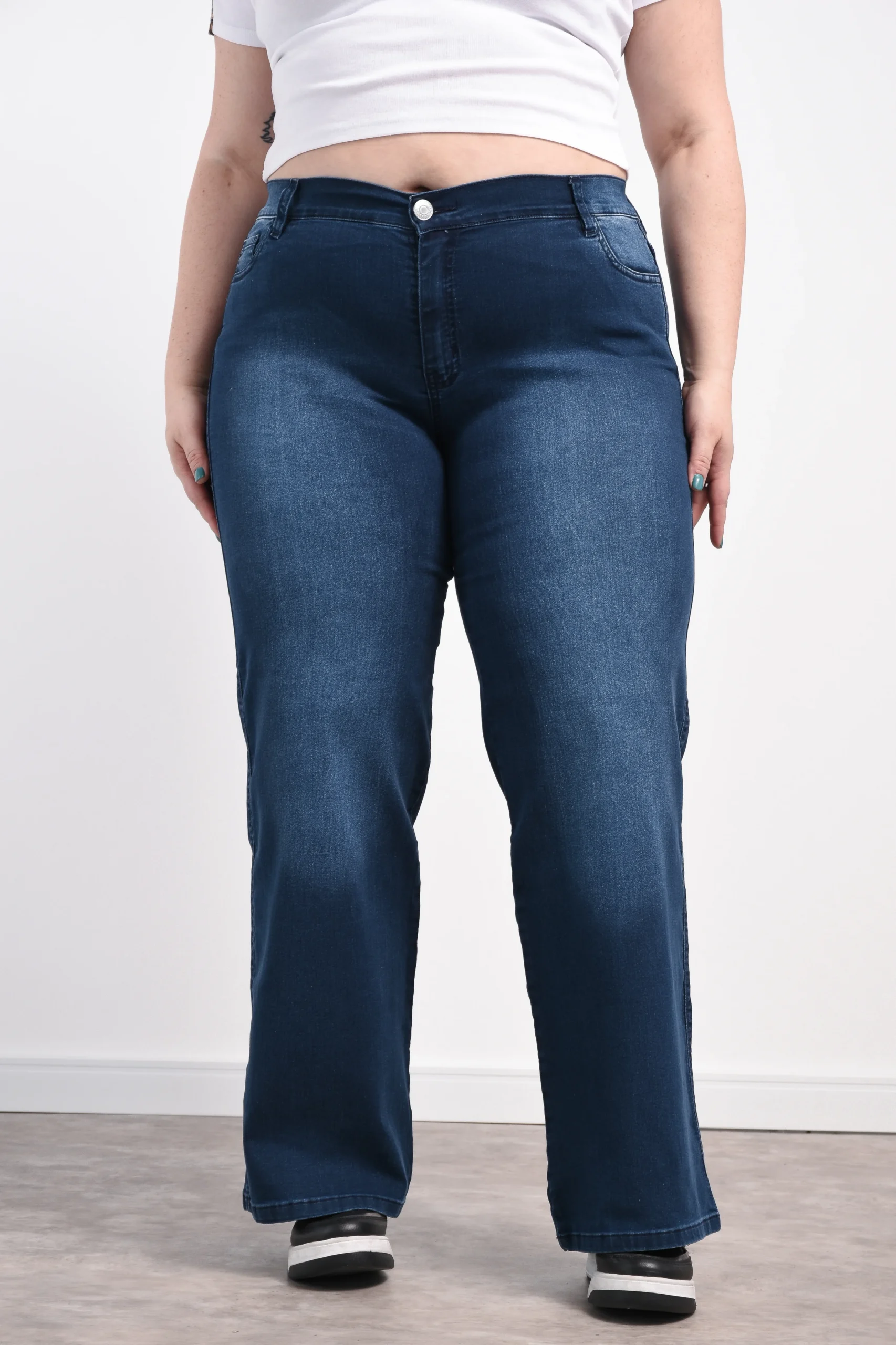 ART. BLUE | WIDE LEG AZUL NOCHE ELASTIZADO - Imagen 6