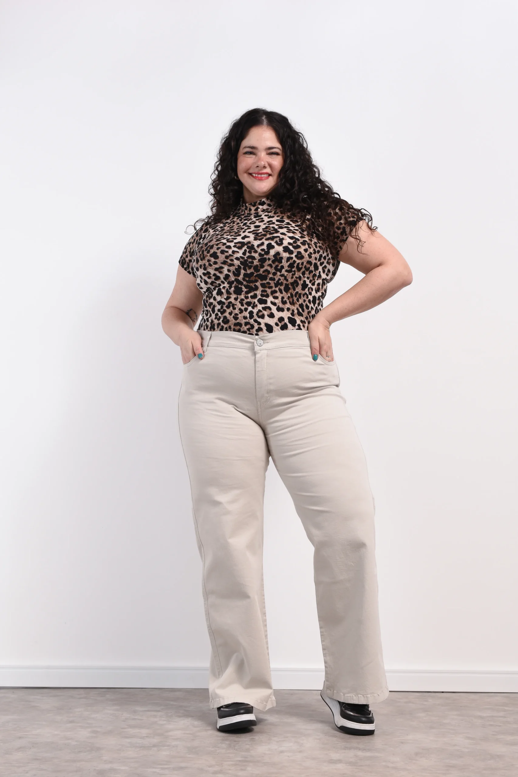 ART. AIDE| WIDE LEG BEIGE CLARO ELASTIZADO