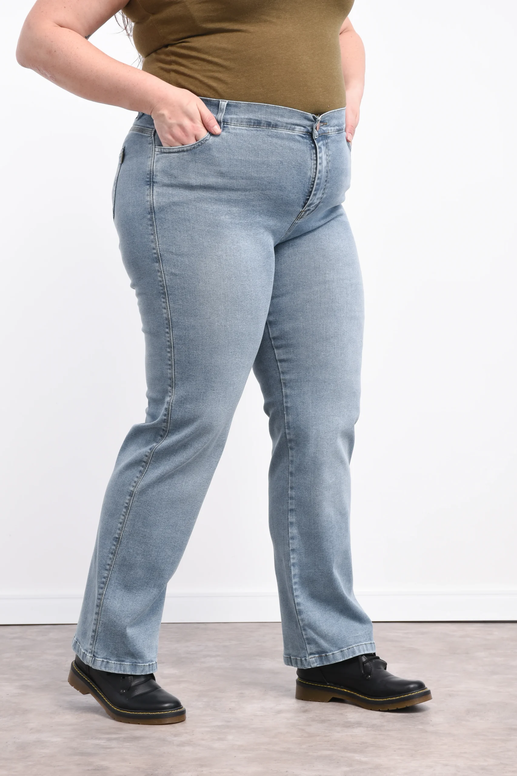 ART. NURIA | RECTO CELESTE CLARO ELASTIZADO - Imagen 7