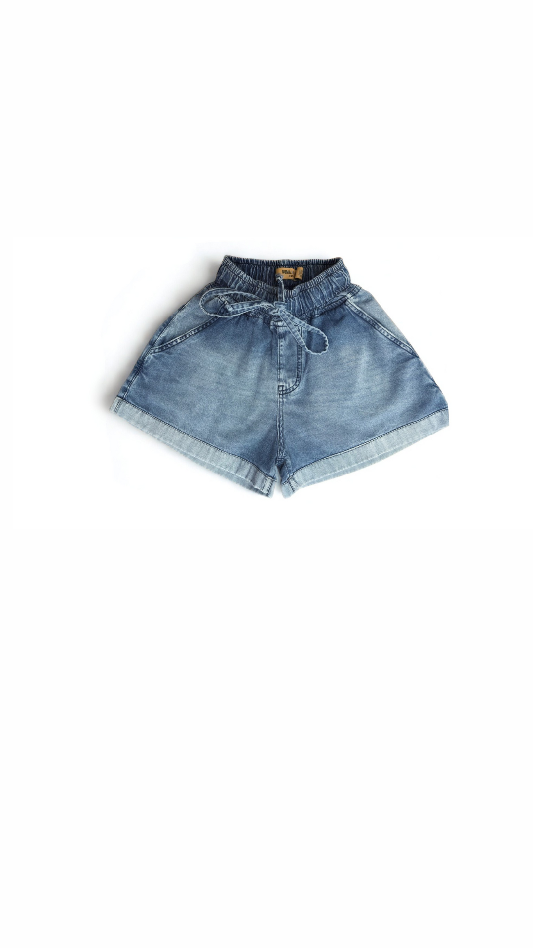 ART. ESTER | SHORT DE JEAN CAMISERO CINTURA ELASTICA