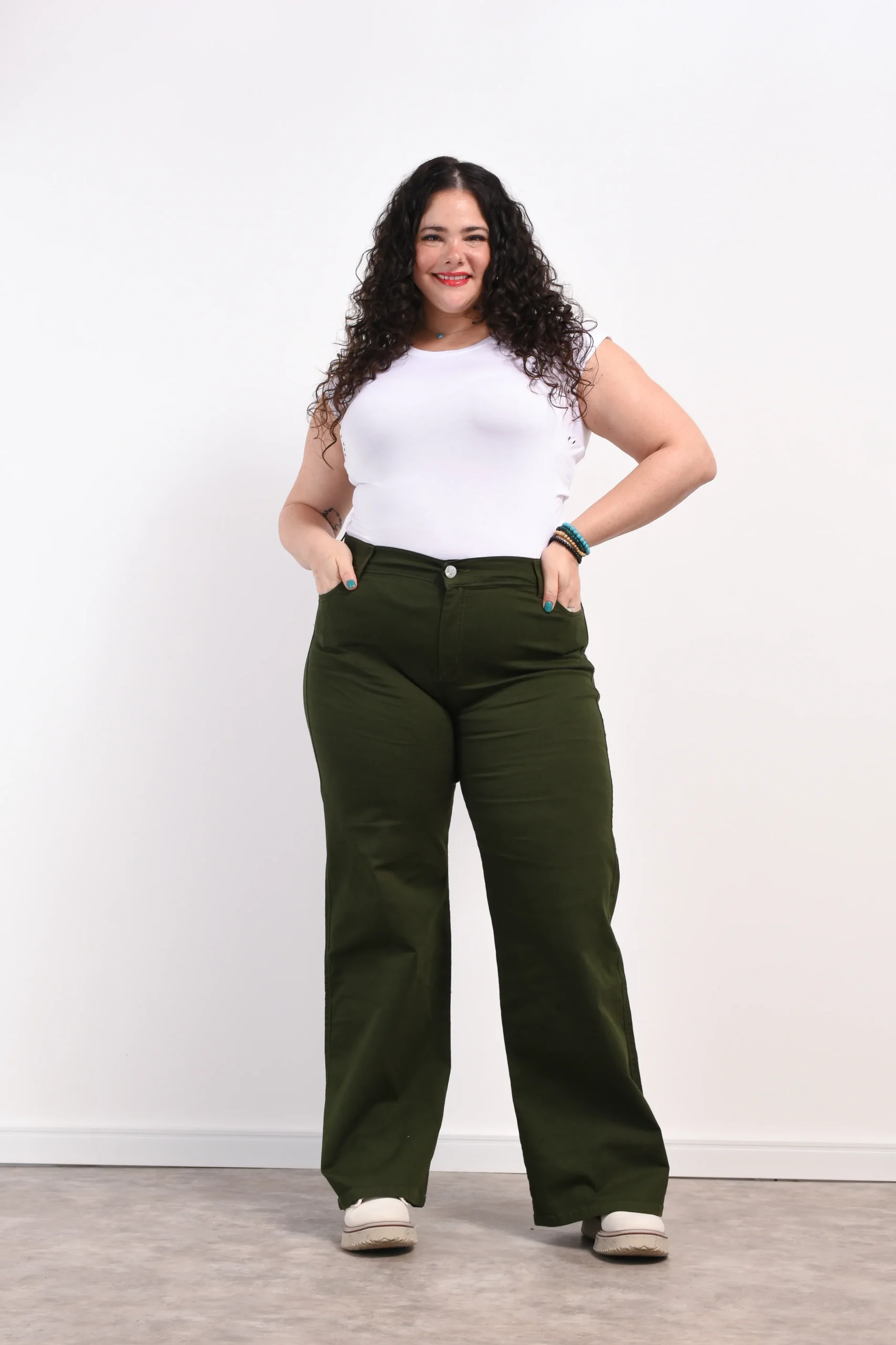 ART. BECKY | WIDE LEG VERDE CLASICO