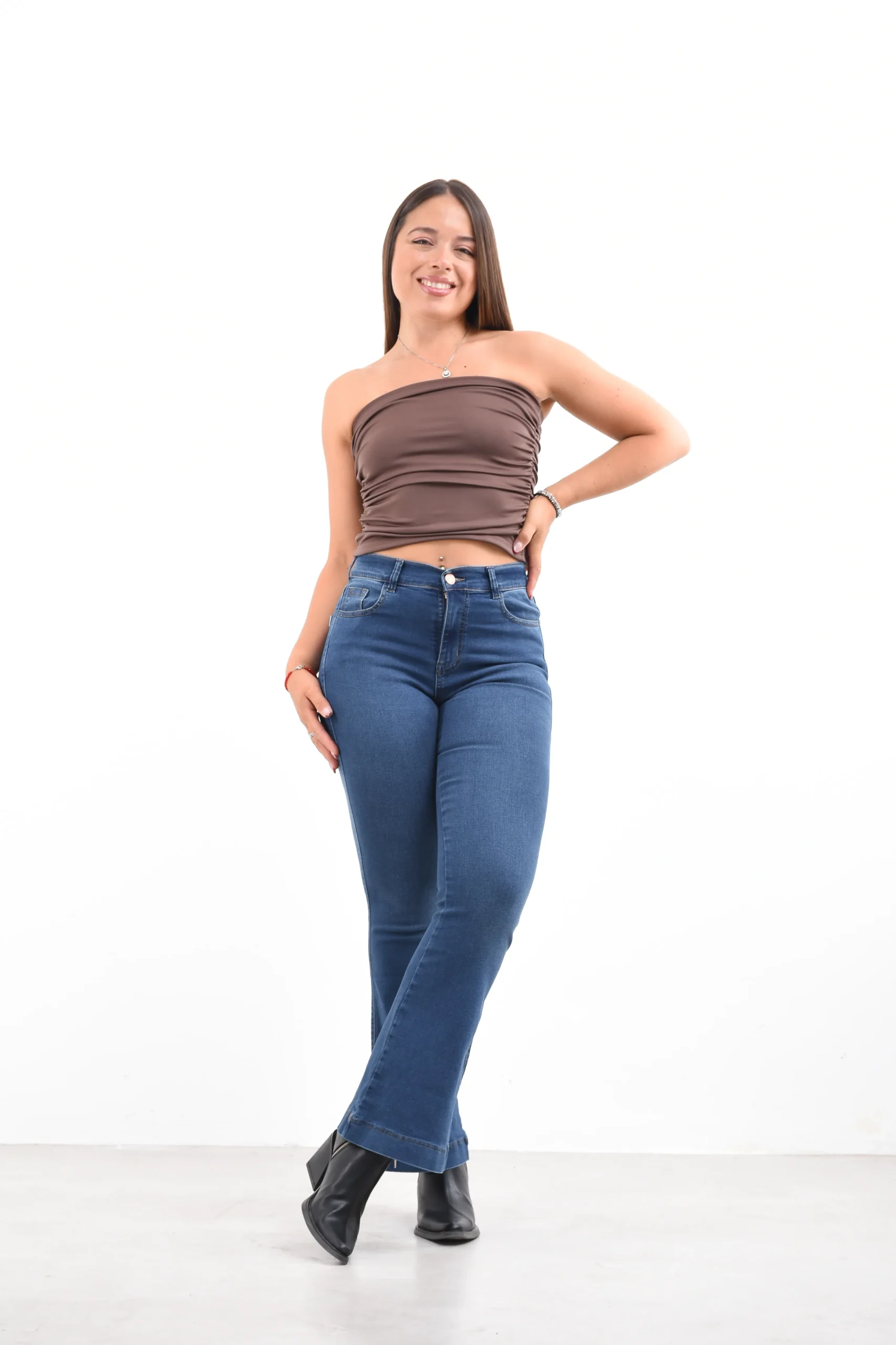 ART. FRANCIA | OXFORD AZUL ELASTIZADO - Imagen 4