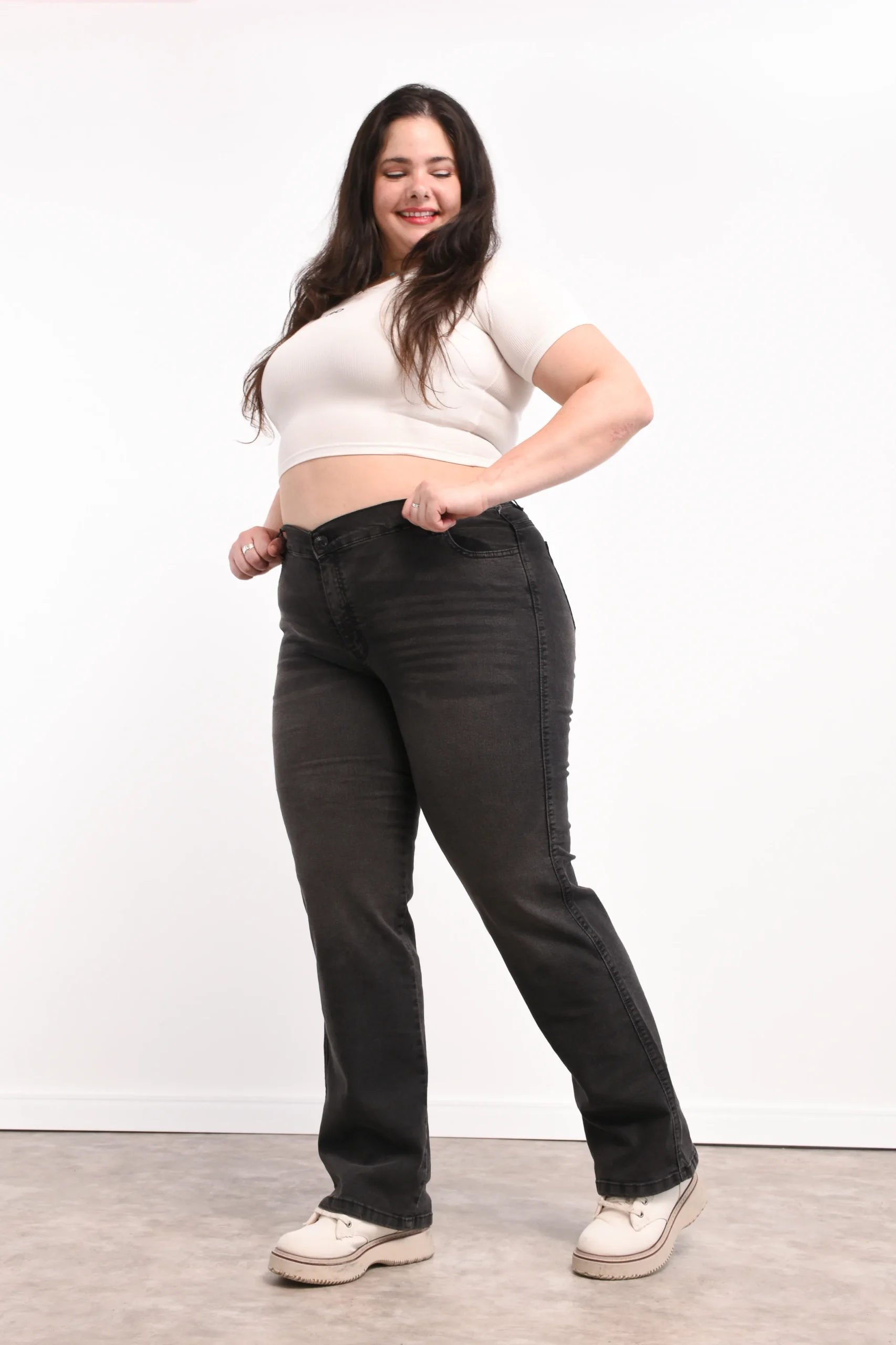 ART. ABRIL | RECTO VINTAGE MARRON ELASTIZADO - Imagen 8