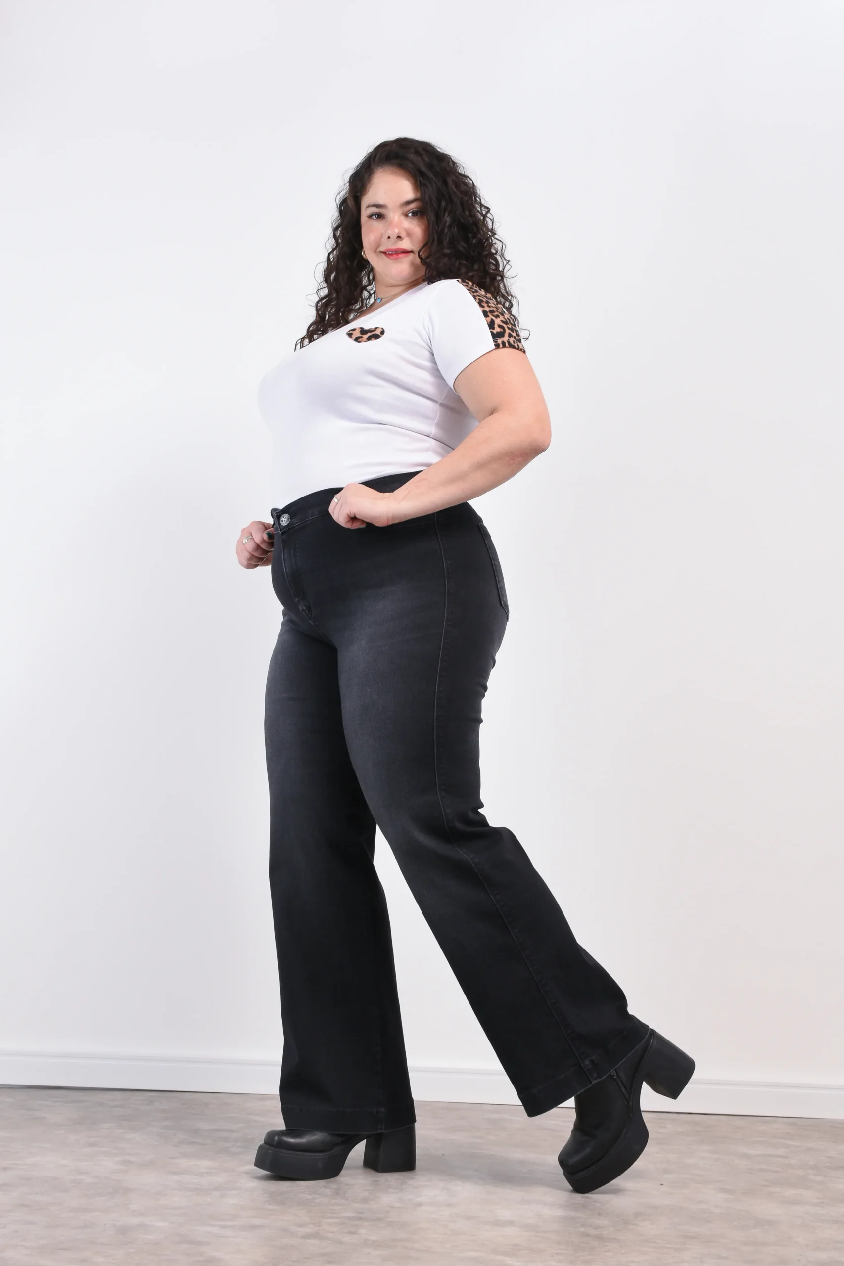 ART. LONDRES | WIDE LEG VINTAGE GRIS HUMO ELASTIZADO - Imagen 7