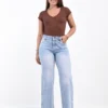 Wide leg elastizado Rumaju Jeans Flores