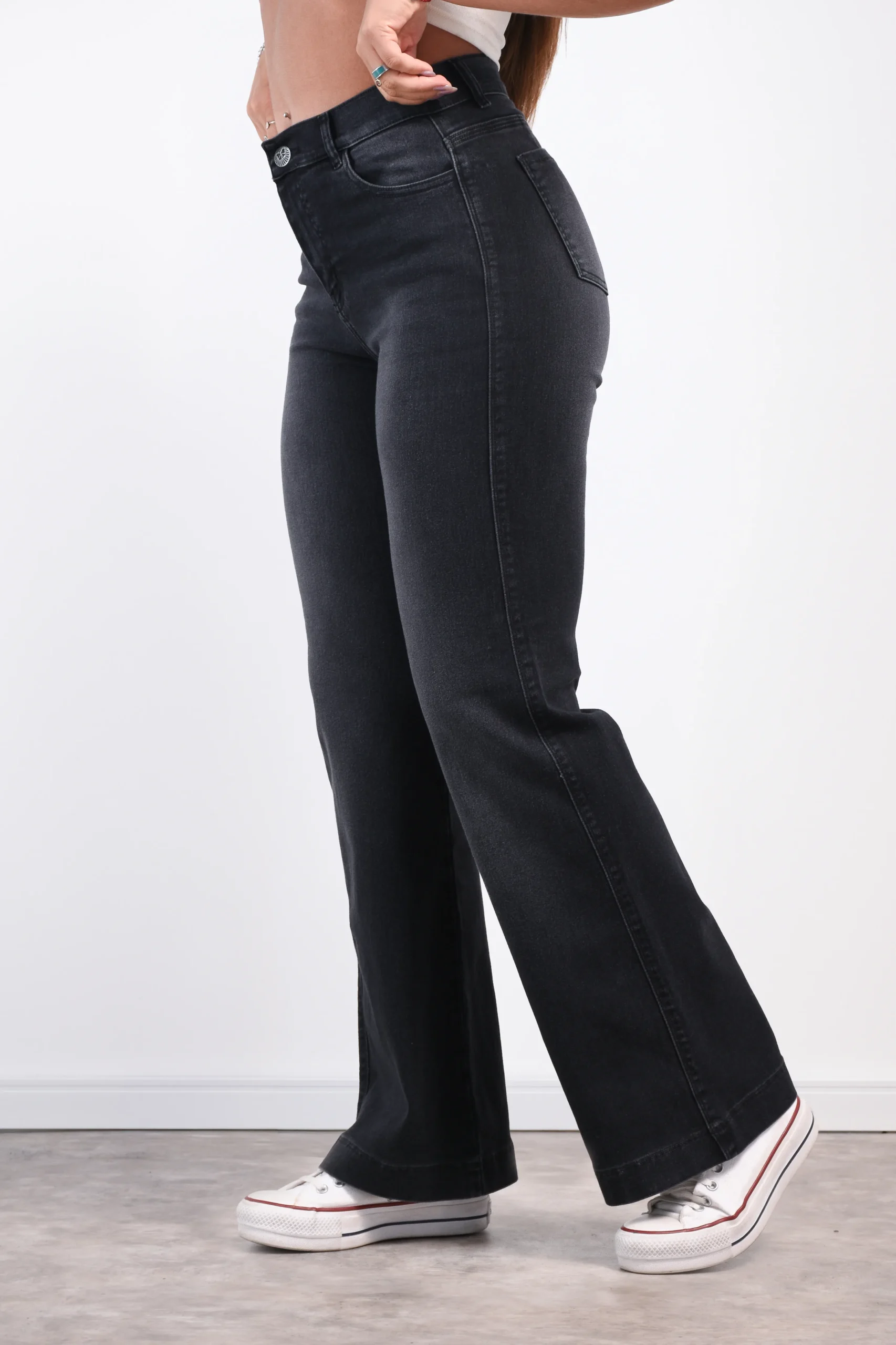 Alternative view of ART. LONDRES | WIDE LEG  VINTAGE GRIS HUMO ELASTIZADO