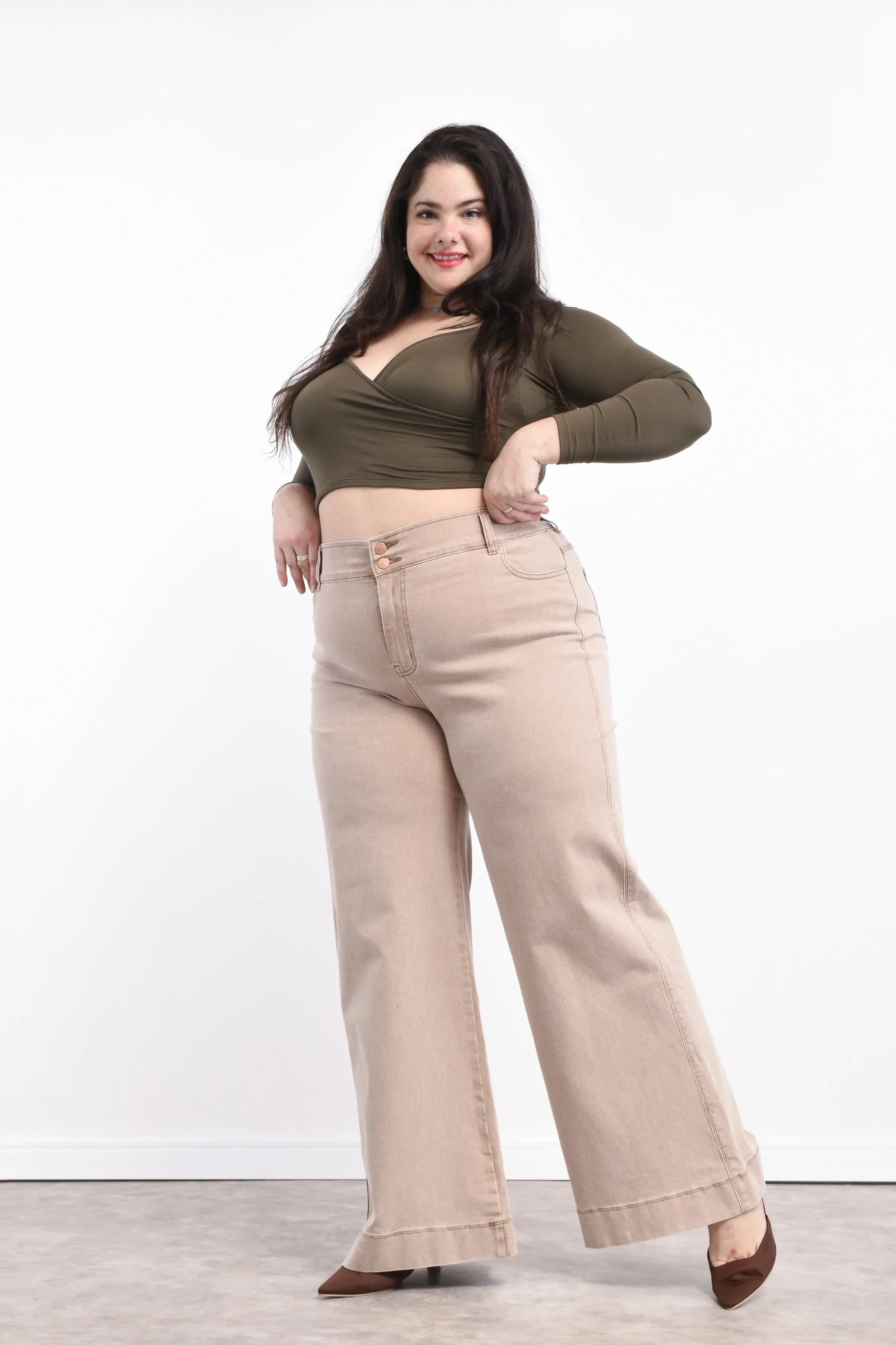 ART. SUIIZA | WIDE LEG VINTAGE NUDE ELASTIZADO