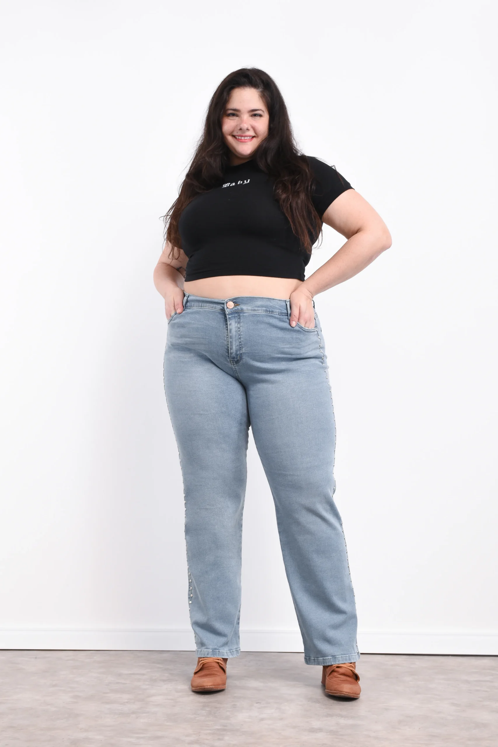 ART. MIILENA | RECTO ELASTIZADO CON TACHAS LATERALES