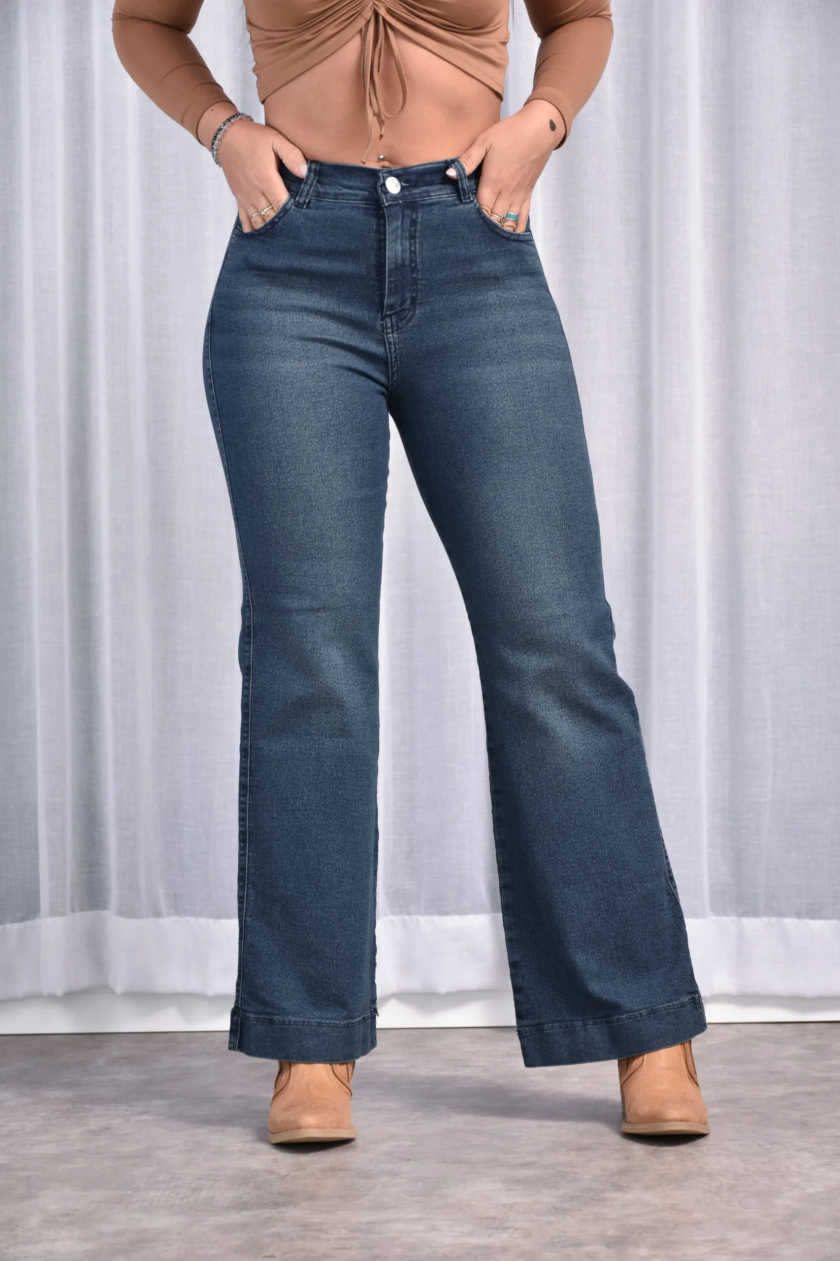 Alternative view of ART. NEYLA | JEAN WIDE LEG AZUL VINTAGE