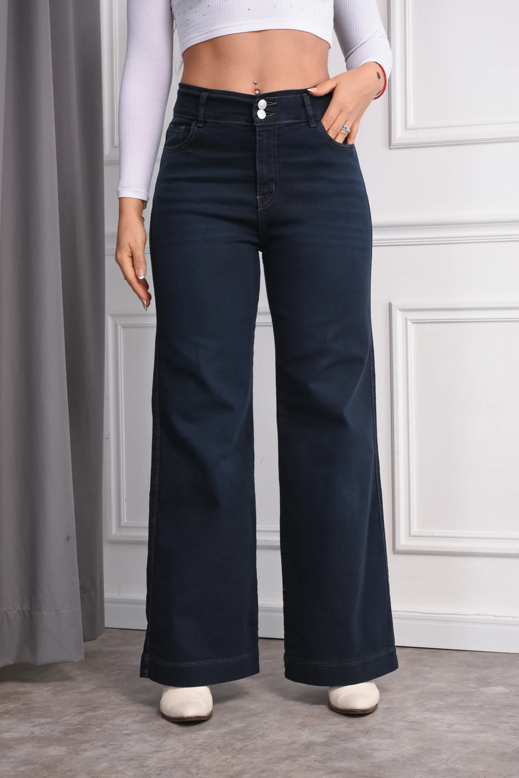 Calce amplio wide leg aldana talle 38 al 56